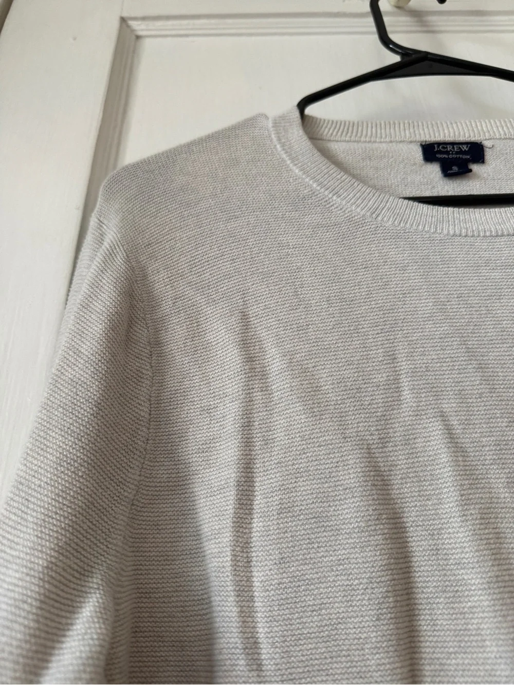 J. Crew Oatmeal size small cotton Crewneck Sweater